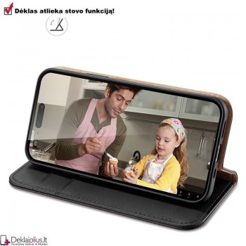 Dux Ducis Hivo odinis dėklas - juodas (Apple Iphone 15 Pro Max) Dux Ducis Hivo odinis dėklas - juodas (Apple Iphone 15 Pro Max)